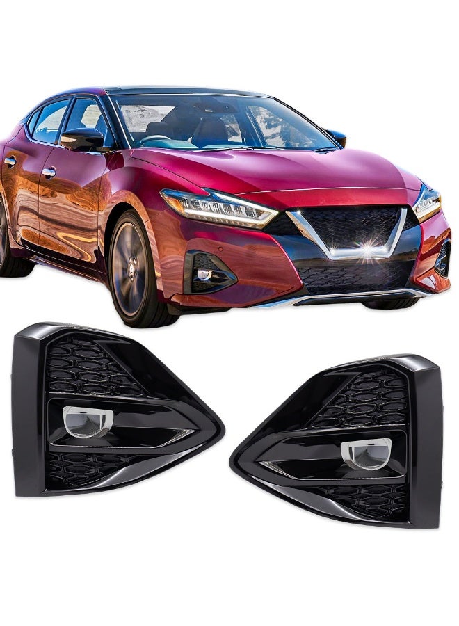 DLAA Pack of 2 Front NS1384L LED Fog Lamp with Black Cover, Wires & Switch Suitable for Maxima 2020-ON | 1 Year International Warranty - Image 1